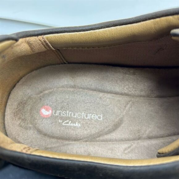 Clarks Men's Brown Leather Lace Up Casual Shoes Size 10 Comfort Quality - Picture 13 of 13